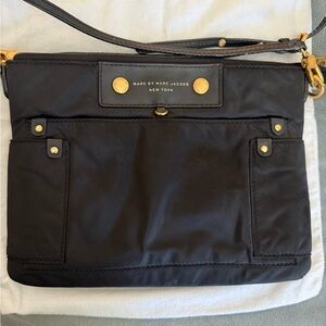Marc Jacobs Black Nylon Tote Bag with Interior Pockets